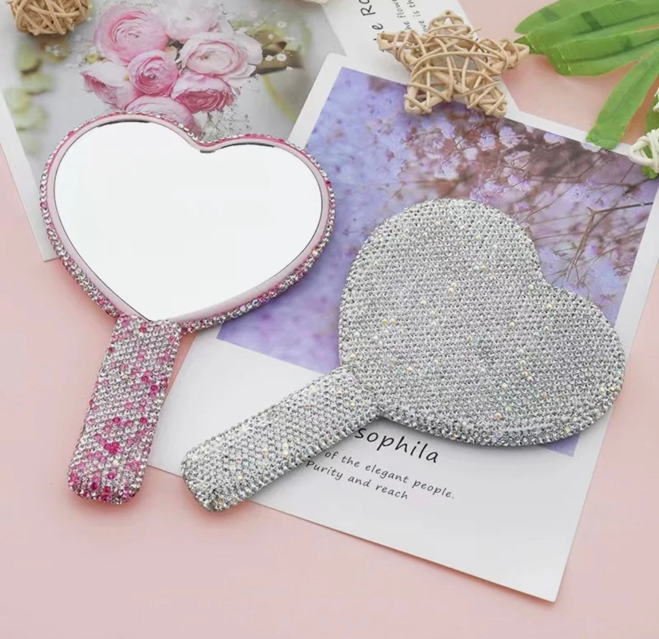 Heart-Shaped Diamond Mirror - MAB Lash