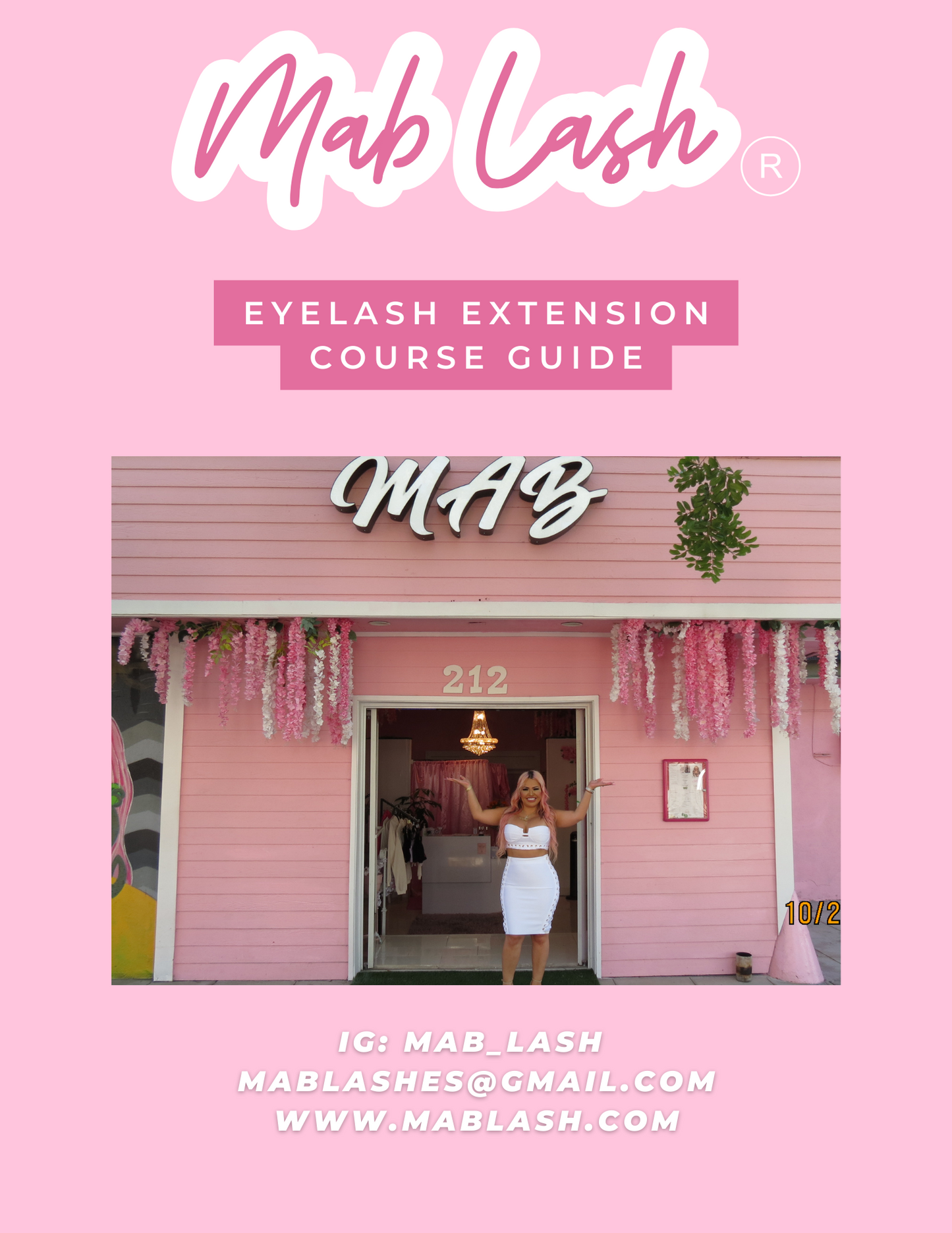 MAB Eyelash Extension Course Manual (physical manual) - MAB Lash